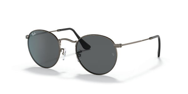 ROUND METAL ANTIQUED